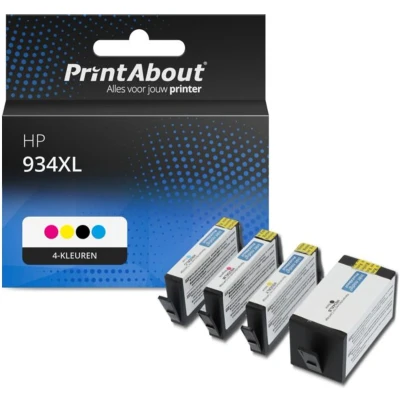 Afbeelding van Huismerk HP 934/935XL (X4E14AE) Inktcartridge 4 kleuren Voordeelbundel Hoge capaciteit