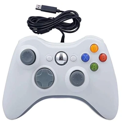 Afbeelding van Opgewaardeerde bedrade Controller gamepad voor Windows 7/8/10 Microsoft PC Ondersteuning Steam Game Xbox 360 &amp; Slim, wit