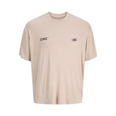 Afbeelding van Jack &amp; Jones Performance Berlin Tshirt print, Heren, Maat: Large, Pure cashmere