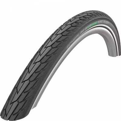 Afbeelding van Schwalbe Road Cruiser KG buitenband Zwart green compound 26 inch BikeTotaal.nl