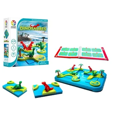 Afbeelding van Smartgames SG 282 fr Archipel van de dinosaurussen, spel reflectie voor kinderen, 1 speler