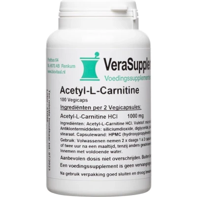 Afbeelding van VeraSupplements Acetyl L Carnitine Capsules 100VCP