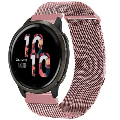 Afbeelding van Milanees magnetisch bandje Universeel 22 mm aansluiting Maat S Roze iMoshion