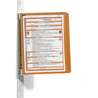 Afbeelding van Durable 591409 Wandhouder voor displaypaneel (Vario magneet Wand 5, met 5 displaypanelen A4) oranje
