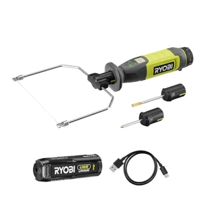Afbeelding van RYOBI 4V USB Lithium Hot Cable Cutter 450C Geleverd met 5 accessoires C kabel &amp; 1 2.0Ah Batterij RHC4 120G