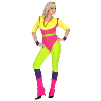 Afbeelding van WIDMANN Jaren 80 aerobics kostuum voor vrouwen L