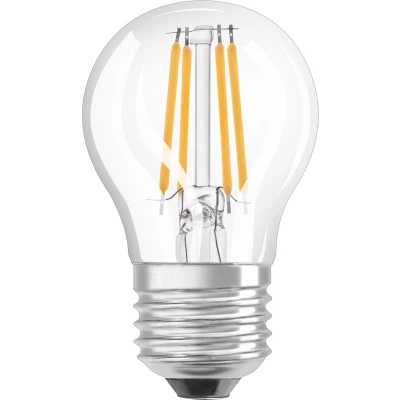 Afbeelding van Ledvance Classic LED E27 Peer Filament Helder 4.2W 470lm 927 Zeer Warm Wit Beste Kleurweergave Dimbaar Vervangt 40W