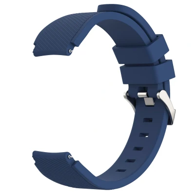Afbeelding van Flexibel Siliconen bandje Universeel 22 mm aansluiting Donkerblauw imoshion En TPU (zacht)