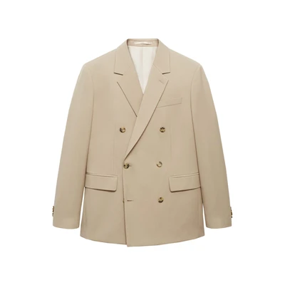 Afbeelding van Mango Boston Blazer, Heren, Maat: 46, Béžová