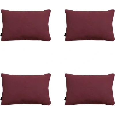 Afbeelding van Madison Sierkussen 60x40 piping Panama bordeaux 4 stuks