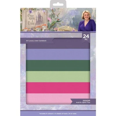 Afbeelding van Sara Signature Once Upon a Time A4 Luxury Linen Card Pack