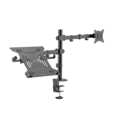 Afbeelding van LogiLink Monitorhouder voor 2 monitoren (17 32 inch) en 1 notebook/tablet (10 15,6