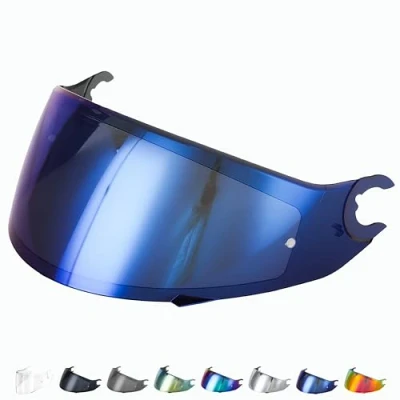 Afbeelding van Everalo compatibel met Shark Skwal 2 vizier Spartan 1.2 D helmvizier VZ160 VZ165 Pinlock Ready (blauw)