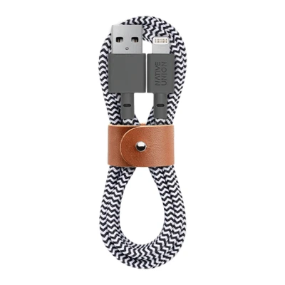 Afbeelding van Native Union Belt Cable Lightning naar USB kabel (1,2 meter) zebra
