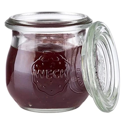 Afbeelding van APS weckpotten met deksel 75ml (12 stuks)