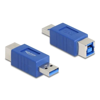 Afbeelding van Delock USB 5 Gbps Adapter Typ A Stecker zu B Buchse (gekre