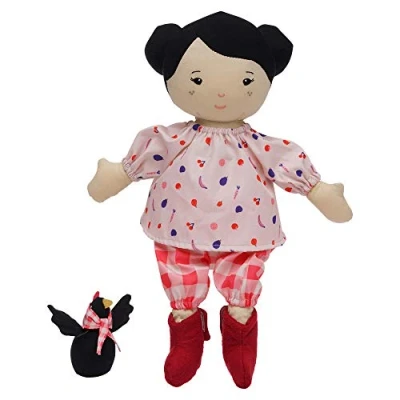 Afbeelding van Manhattan Toy Playdate Friends Nico Machine Wasbaar en Droger Veilig 35,56 cm Pop met Mini Haan Knuffeldier
