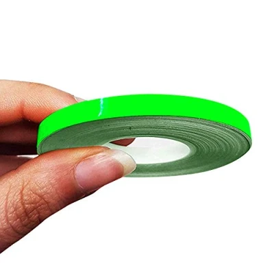 Afbeelding van 4R Quattroerre.it 10477 Trim Strepen Zelfklevende Strips voor Auto&#039;s, Neon Groen, 5 mm x 10 mt