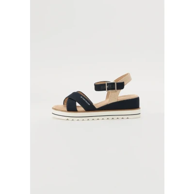Afbeelding van Tom Tailor Dames 9590210006 sleehak, marineblauw, 39 EU, Donkerblauw, EU