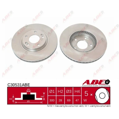 Afbeelding van ABE Remschijven C30531ABE