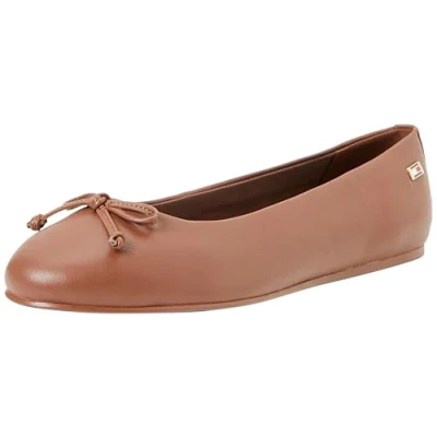 Afbeelding van Tommy Hilfiger Essential CHIC Ballerina&#039;s, Dames, Maat: 37, Brown Leer