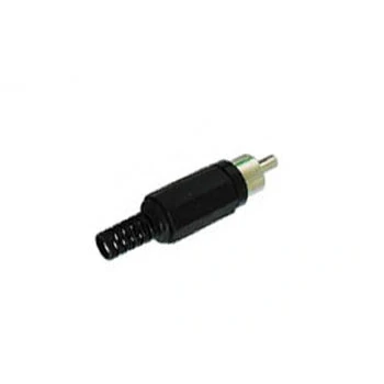 Afbeelding van Mannelijke Rca Plug Zwart per 25