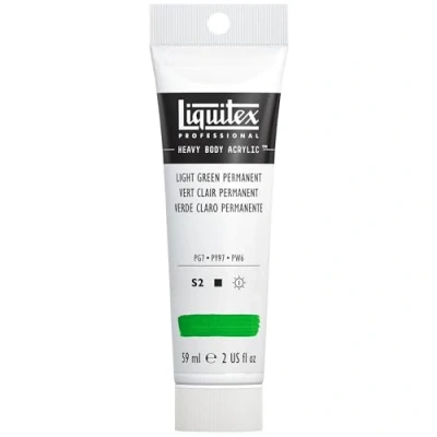 Afbeelding van Liquitex 1045312 Professional Heavy Body acrylverf in kunstenaarskwaliteit met uitstekende lichtechtheid en boterachtige consistentie, 59ml Tube, Light Green Permanent