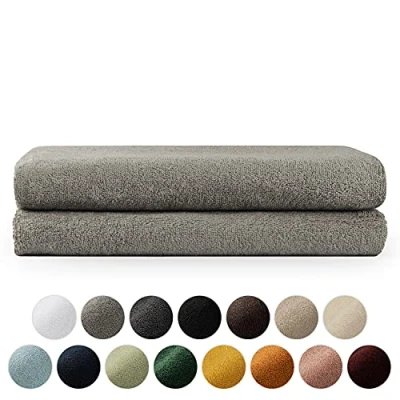 Afbeelding van Blumtal Terry Handdoeken Set 2 x Baddoek 70 140 cm Grijs