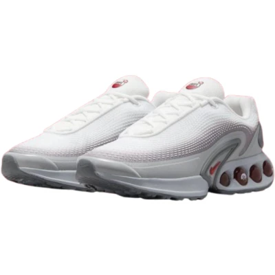 Afbeelding van Nike Sportswear AIR MAX DN SE 2 Sneakers laag, Heren, Maat: 45, Light smoke grey/university red/white/smoke grey Textiel/ synthetisch