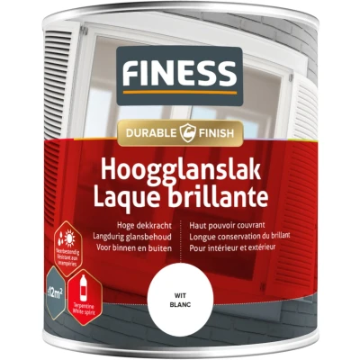 Afbeelding van Finess hoogglanslak wit nr. 1410 (a 750 ml)