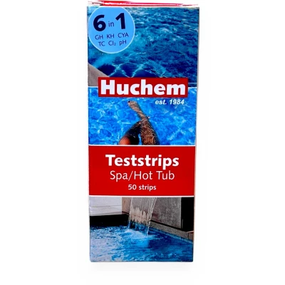 Afbeelding van Teststrips Spa Hottub Whirlpool 50 st. 6 in 1 Aquarium Pool Chloor