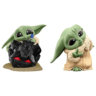 Afbeelding van Star Wars Hasbro The Bounty Collection Serie 5, Grogu figuren, set van 2, helmplezier, Guckgu spel, speelgoed voor kinderen vanaf 4 jaar, 5,5 cm, Multi, F5941