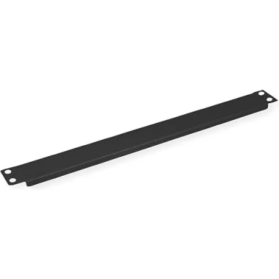 Afbeelding van VALUE 19 inch lindplaat 1 HE, RAL 9005 zwart