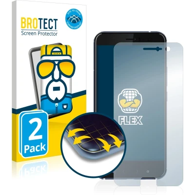 Afbeelding van BROTECT Screenprotector voor HTC U11 Folie Beschermfolie transparant volledig dekking (2 Stuks)