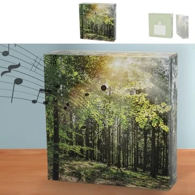 Afbeelding van Soundbox &#039;Wald&#039; bewegingssensor, 12 x 3,5 cm, karton, kunststof, vogelgezjilp, volume regelbaar (1 Bos)