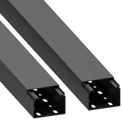 Afbeelding van Cable Coach Habengut, kabelgoot (met montagegaten in de bodem), 40 x 60 mm, van pvc, lengte 2 m (2 1 m), zwart