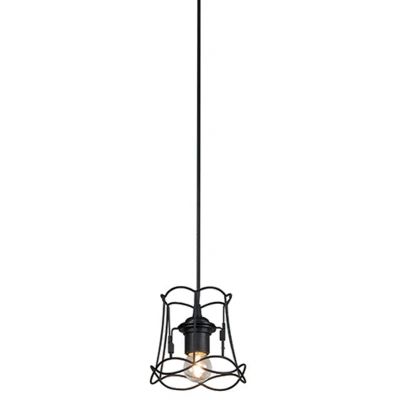 Afbeelding van QAZQA Retro hanglamp zwart 15 cm Granny Frame