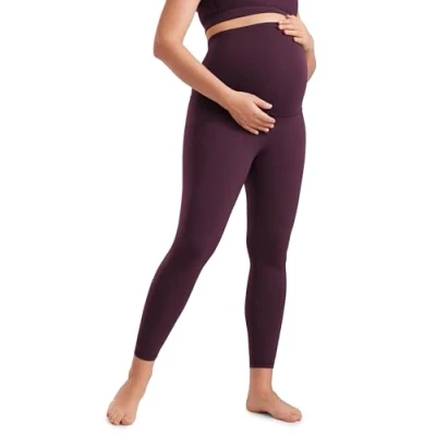 Afbeelding van CRZ Yoga Women&#039;s Butterluxe Zwangerschapslegging 25&quot; Over Bump Workout Leggings Zwangerschap Zachte Buik Ondersteuning Broek Donker paars L