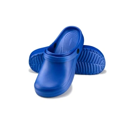 Afbeelding van ESTRO Klompen Dames Tuinklompen Gom Sanitaire Tuinschoenen Schoenen Zomer Muiltjes F07 (37 EU, Blauw)