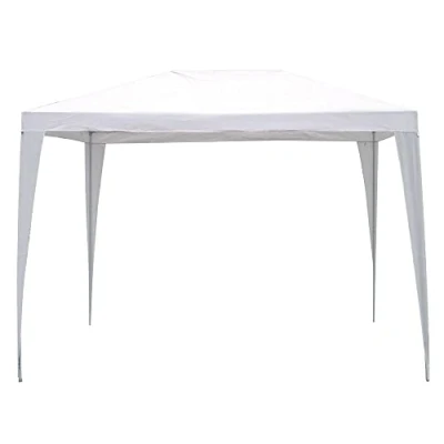 Afbeelding van Verdelook paviljoen met ijzeren frame en polyethyleen afdekking, 3 x m, wit