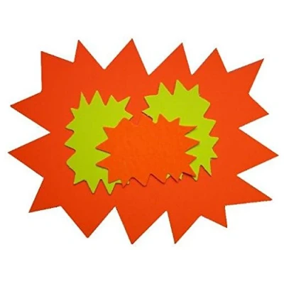 Afbeelding van Agipa, Labels, Signaaletiketten &quot;Star&quot;, geel/oranje, 160 x 240 mm