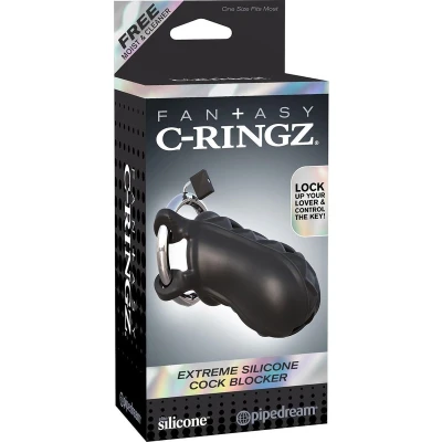 Afbeelding van Pipedream C Ringz Extreme Silicone Cock Blocker Black