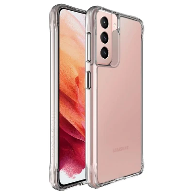 Afbeelding van Samsung Galaxy S21 Hoesje Kunststof iMoshion Hardcase/Backcover Transparant Telefoonhoesje Shockproof/Valbescherming