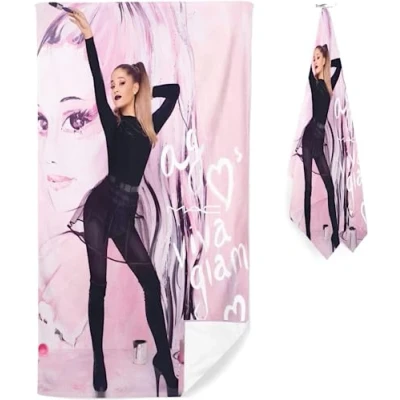 Afbeelding van IMFLY Ariana Strandhanddoek, microvezel, saunahanddoek, handdoek, groot, 100 x 200, sneldrogend en stranddeken, zwembadbadhanddoek voor kinderbadhanddoek, groot (E, 70 140 cm)