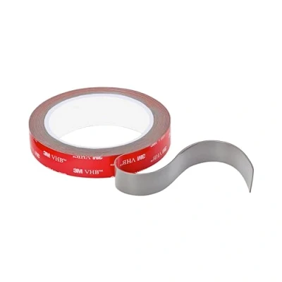 Afbeelding van Dpm tapes 3M VHB Dubbelzijdig plakband, universeel, extra sterk, van acrylschuim, waterdicht, bestand tegen hoge temperaturen, voor binnen en buiten, decoratie, ledstrip, auto, 19 mm x 3 m