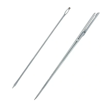 Afbeelding van Westmark 1 lardeernaald + dresseernaald, lengte: 18 cm/19 cm, roestvrij staal, zilver, 126722E6