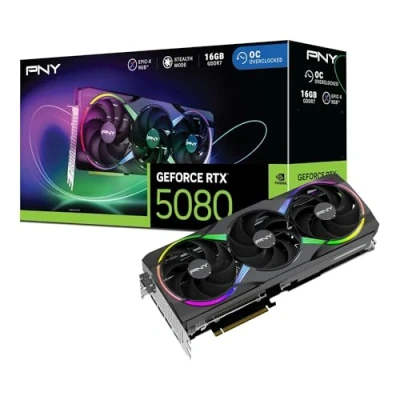 Afbeelding van PNY GeForce RTX™ 5080 16GB ARGB OC Triple Fan Graphics Card DLSS 4