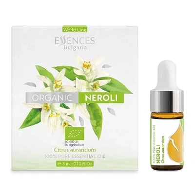 Afbeelding van Essences Bulgaria Biologische Neroli Essentiële Olie 3ml Citrus aurantium 100% Puur en Natuurlijk Onverdund Therapeutische Kwaliteit Aromatherapie Cosmetica Wreedheidvrij Niet GMO