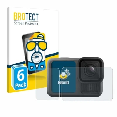 Afbeelding van BROTECT (6 Stuks) Antireflecterende Beschermfolie voor GoPro Hero 13 Black Anti Glare Screen Protector, Mat, Ontspiegelend