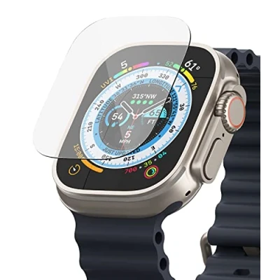 Afbeelding van Ringke Gehard Glas (4 stuks) Compatibel met Apple Watch Ultra 49mm Screen Protector, Transparante Anti kras Onbreekbare Tempered Glass Schermbeschermer